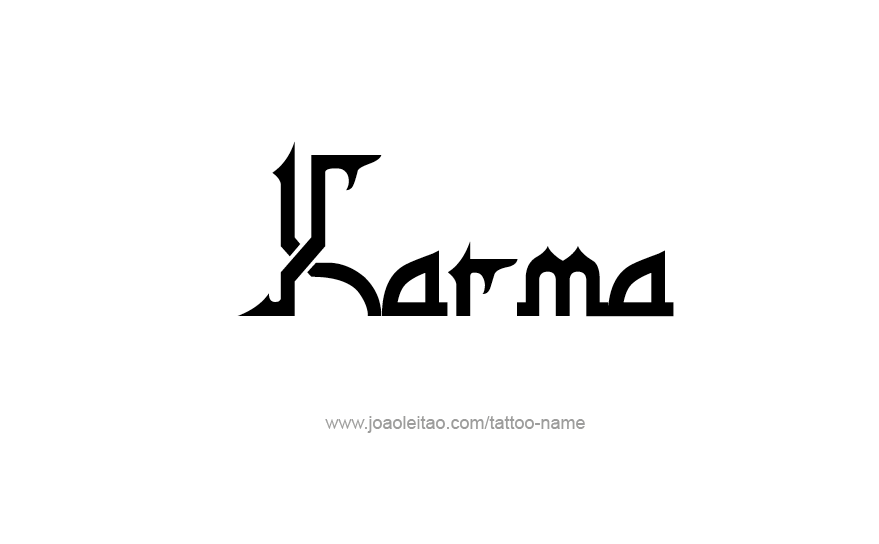 Tattoo Design Name Karma   