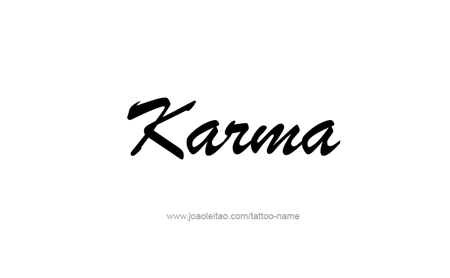 Tattoo Design Name Karma   