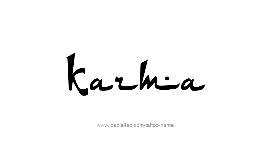 Tattoo Design Name Karma   