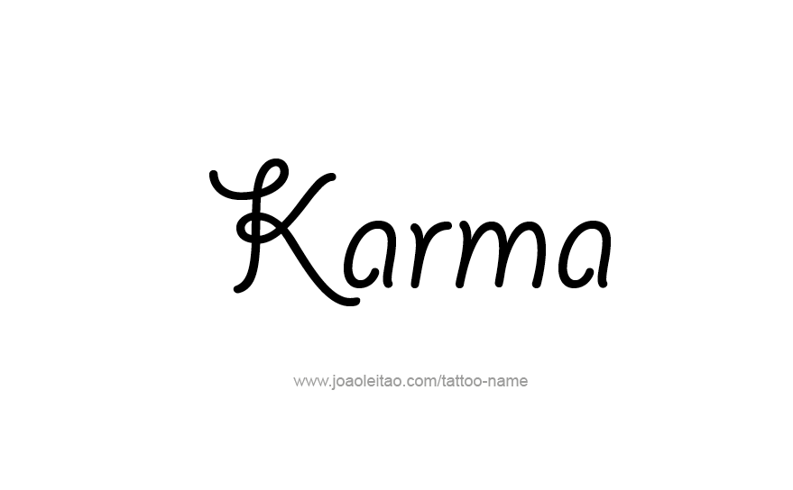 Tattoo Design Name Karma   