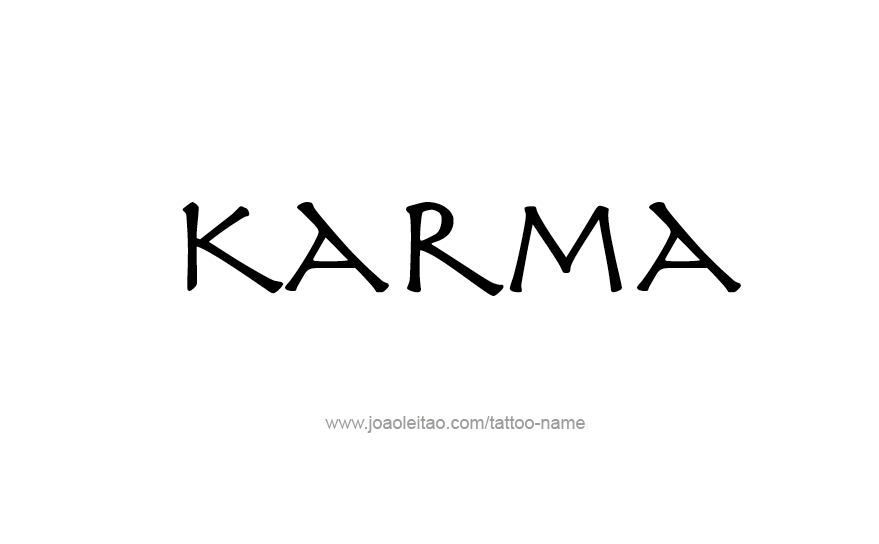 Tattoo Design Name Karma   