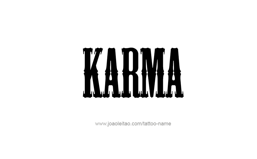 Tattoo Design Name Karma   