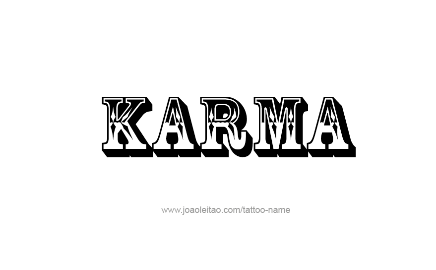 Tattoo Design Name Karma   