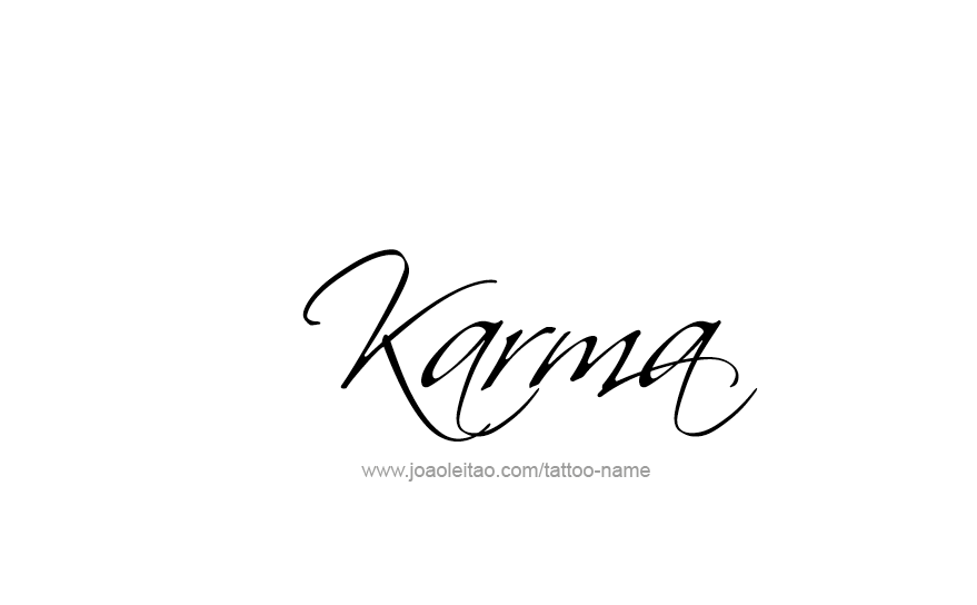 Tattoo Design Name Karma   