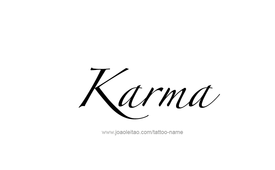 Tattoo Design Name Karma   