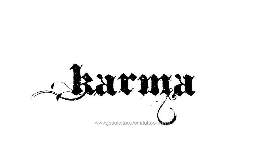 Tattoo Design Name Karma   