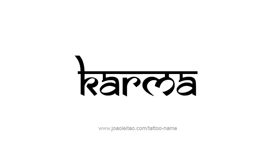 Tattoo Design Name Karma   