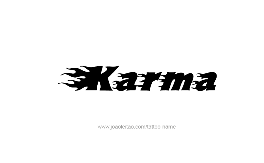 Tattoo Design Name Karma   