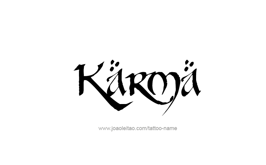 Tattoo Design Name Karma   