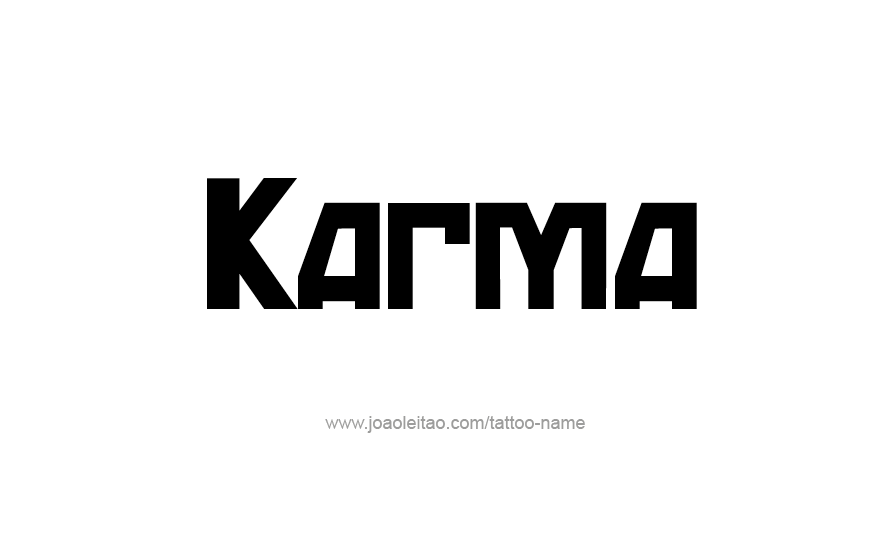 Tattoo Design Name Karma   