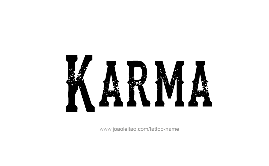 Tattoo Design Name Karma   