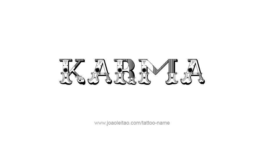 Tattoo Design Name Karma   