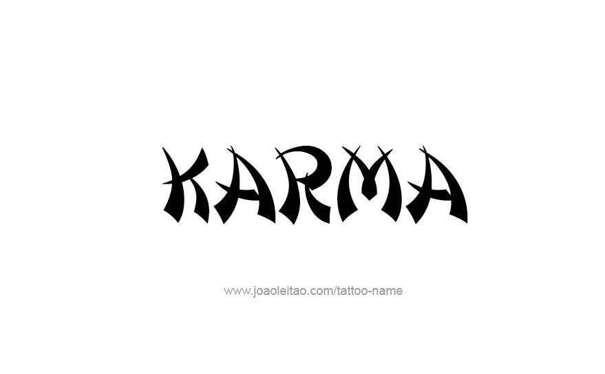 Tattoo Design Name Karma   