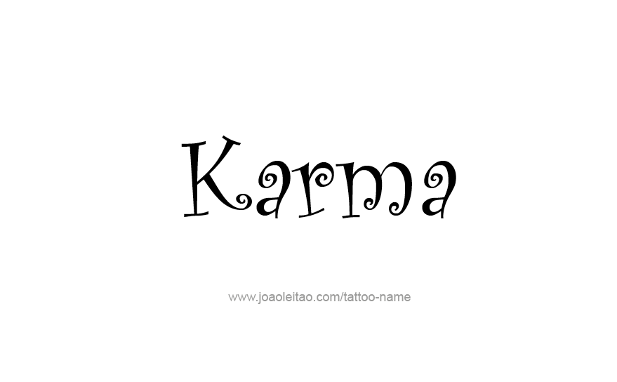 Tattoo Design Name Karma   