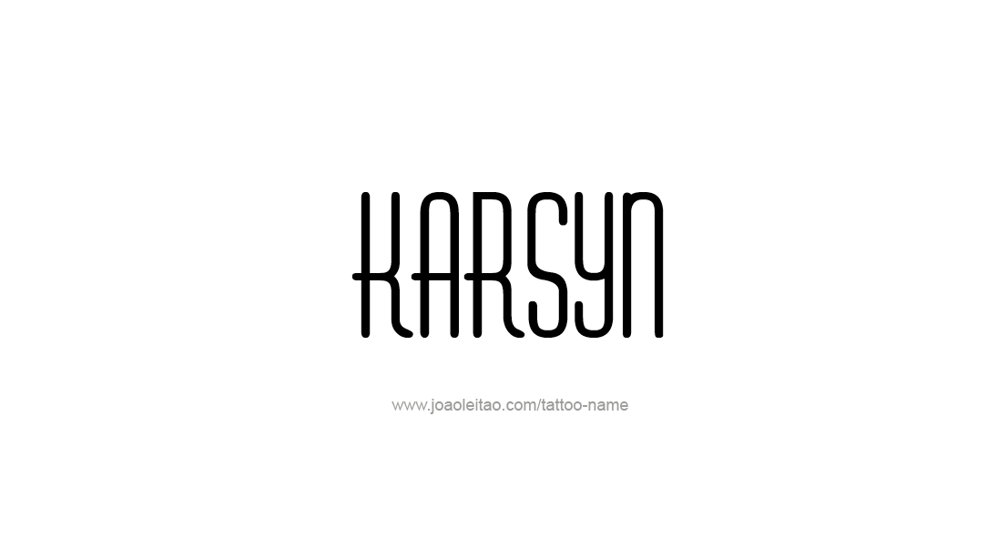 Tattoo Design Name Karsyn   