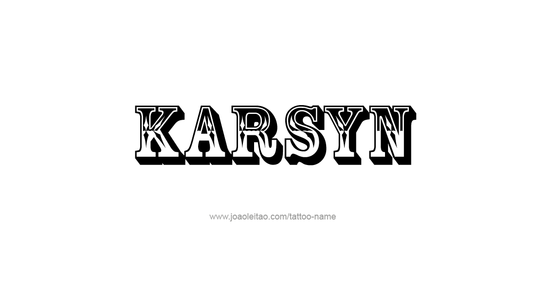 Tattoo Design Name Karsyn   