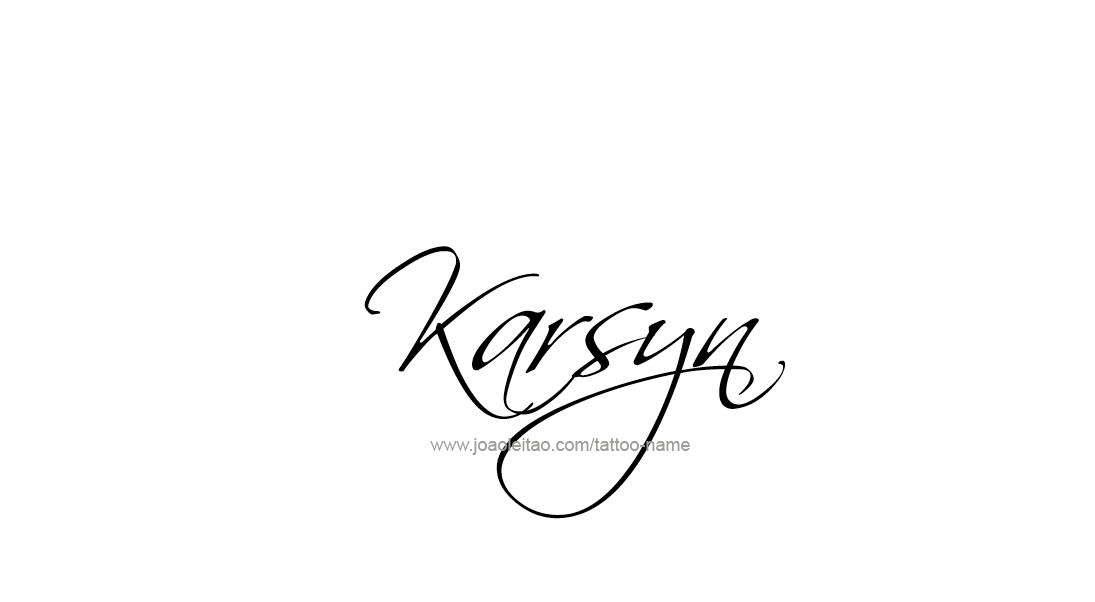 Tattoo Design Name Karsyn   