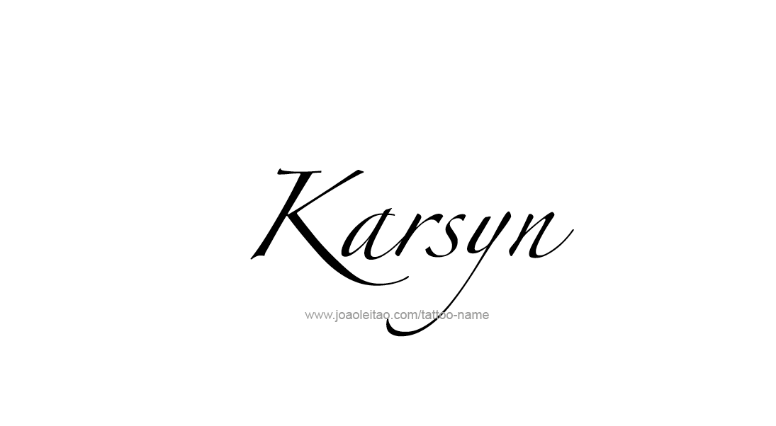 Tattoo Design Name Karsyn   