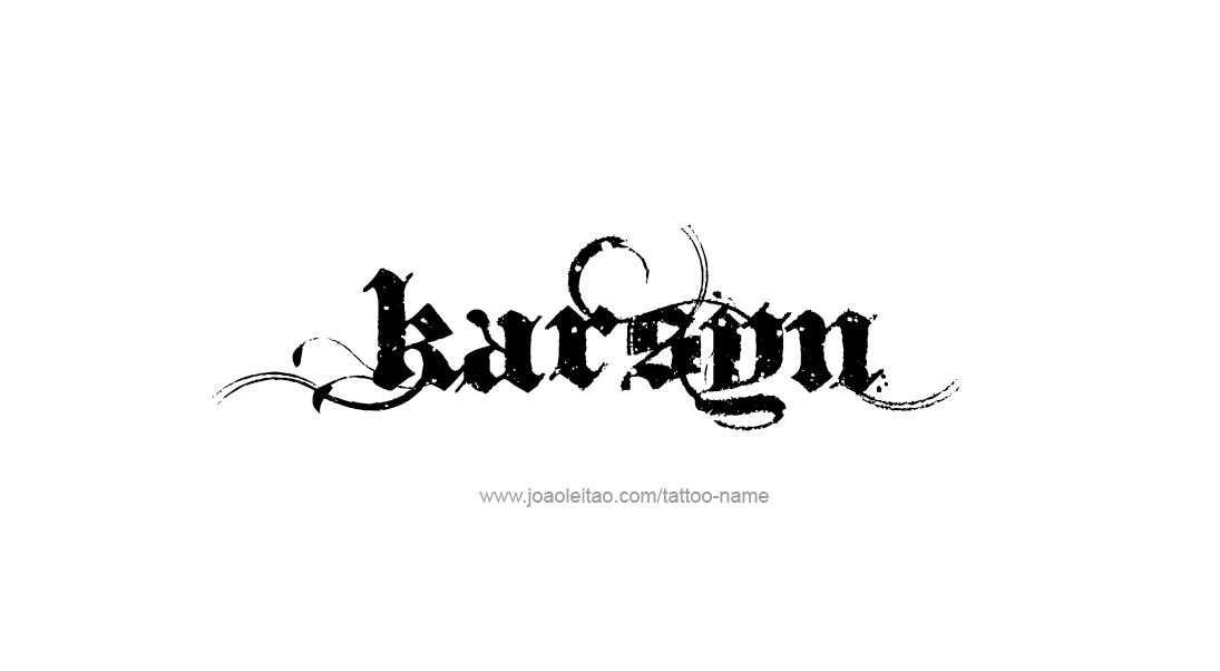 Tattoo Design Name Karsyn   