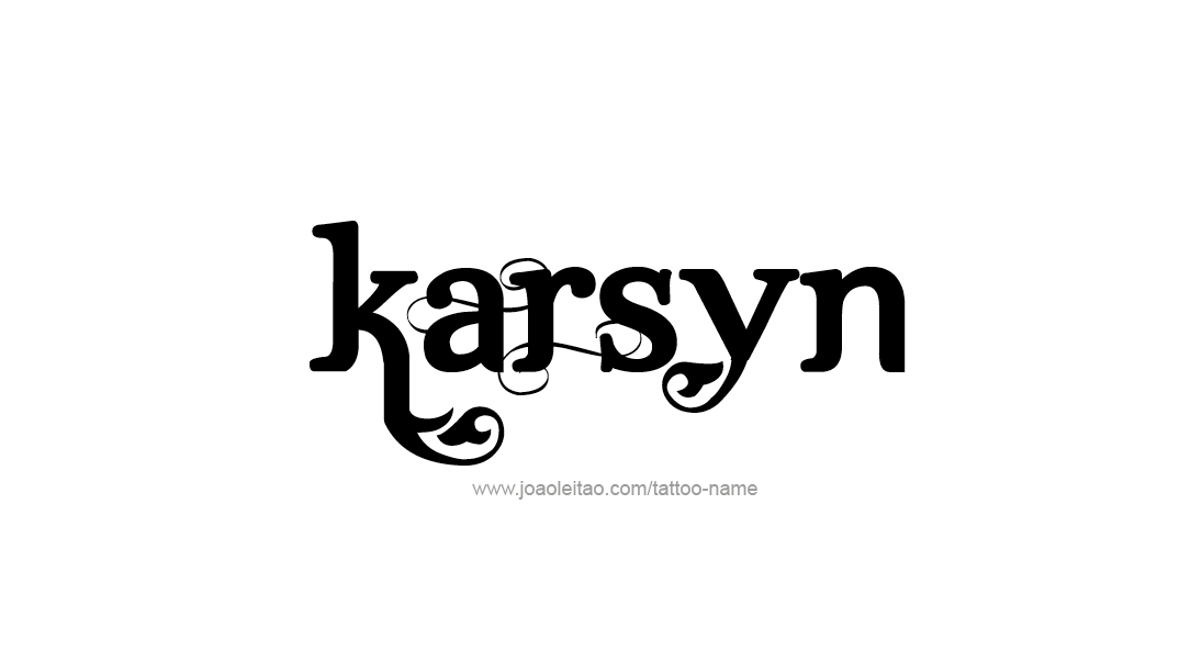 Tattoo Design Name Karsyn   