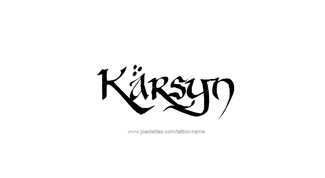 Tattoo Design Name Karsyn   