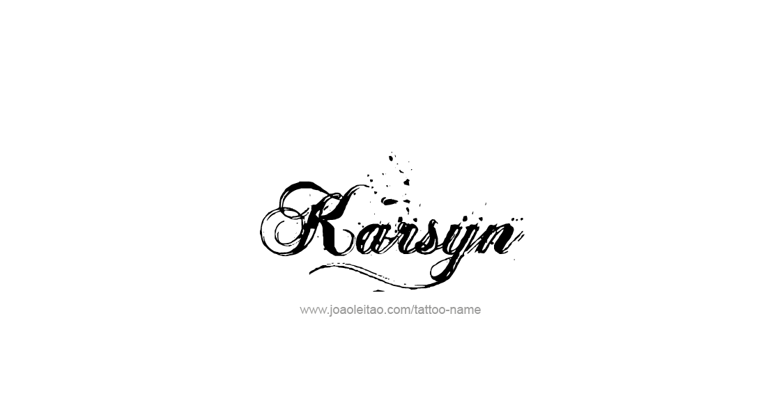 Tattoo Design Name Karsyn   