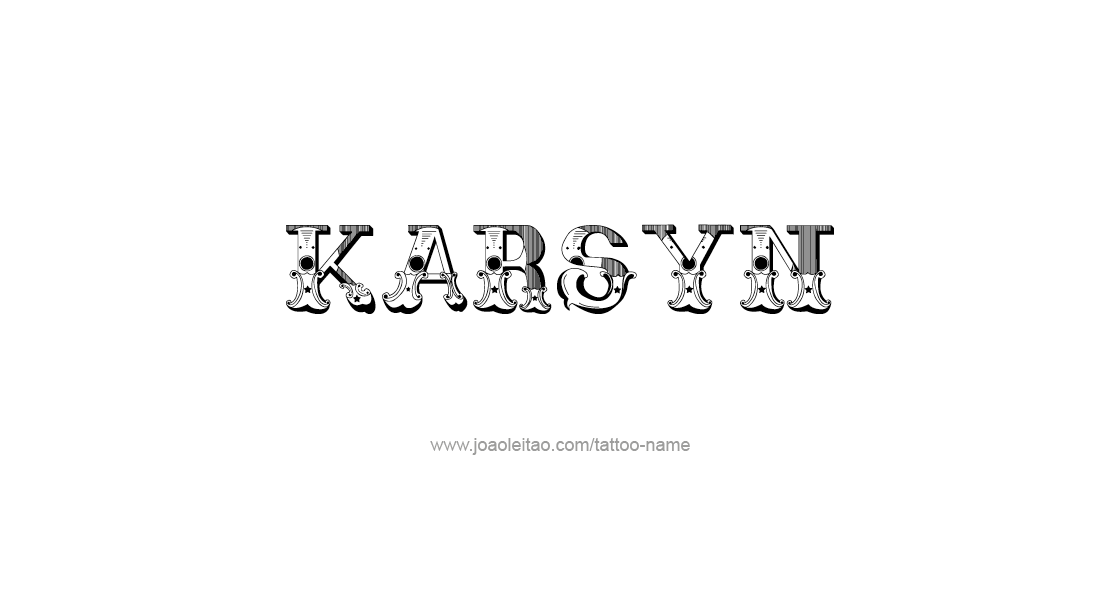 Tattoo Design Name Karsyn   