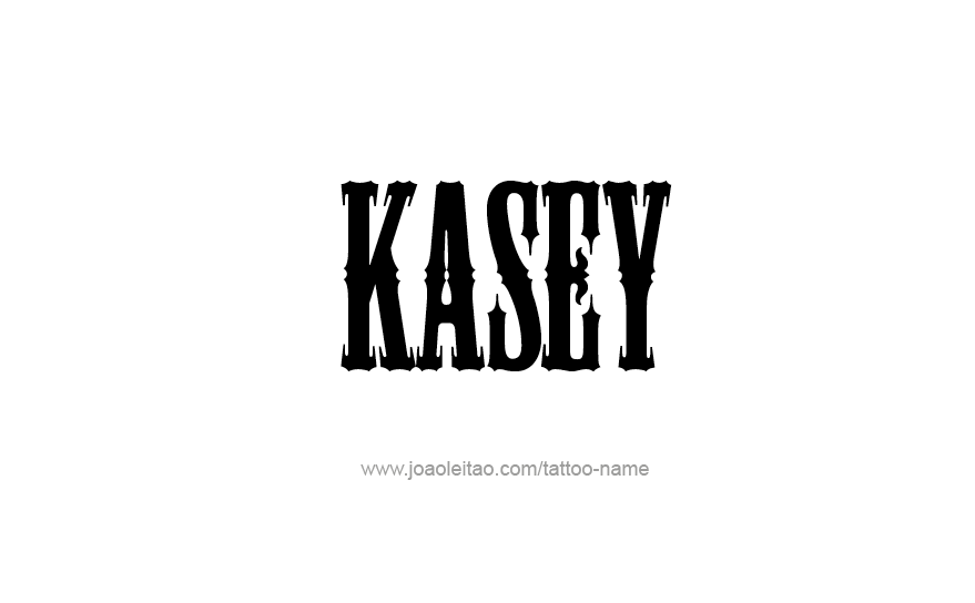 Tattoo Design Name Kasey   