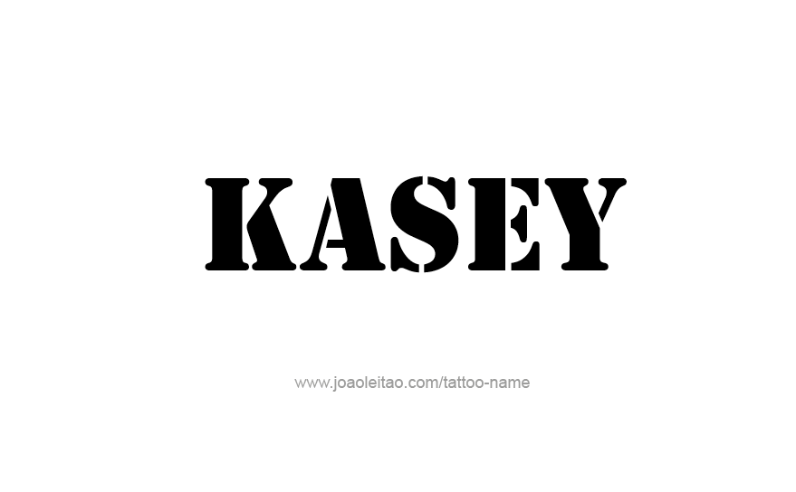 Tattoo Design Name Kasey   