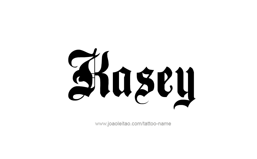 Tattoo Design Name Kasey   