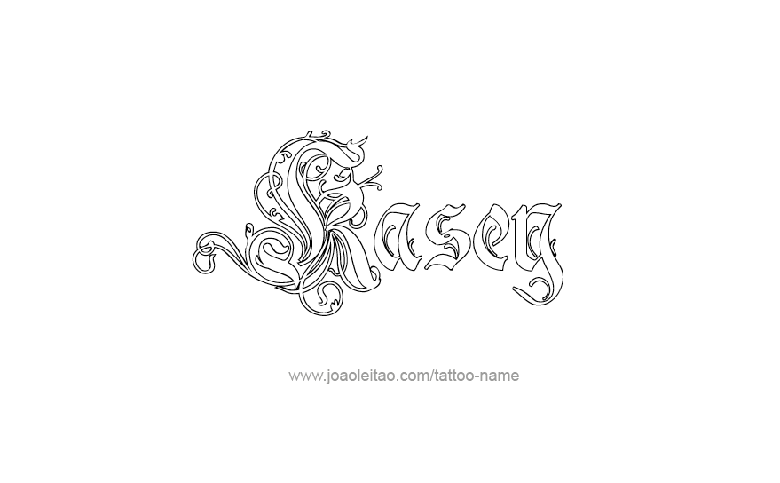 Tattoo Design Name Kasey   