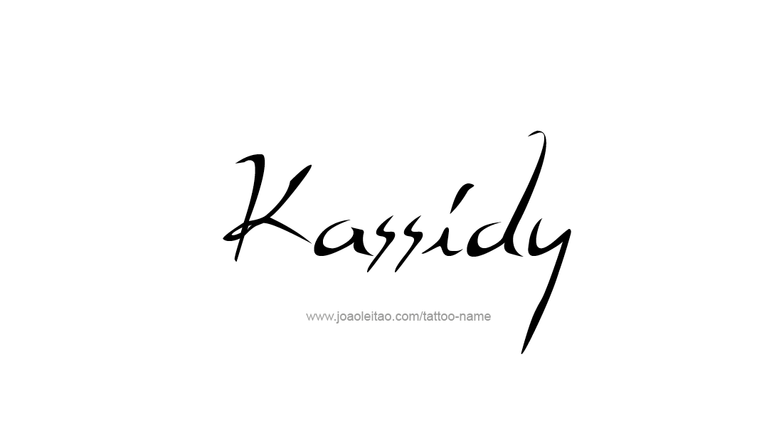 Tattoo Design Name Kassidy   