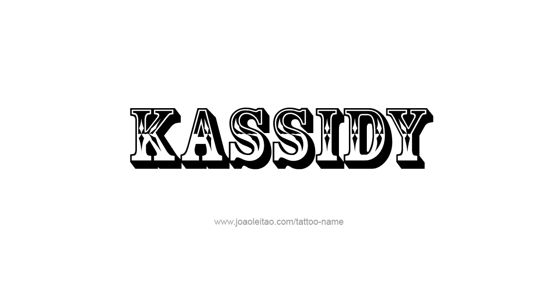 Tattoo Design Name Kassidy   