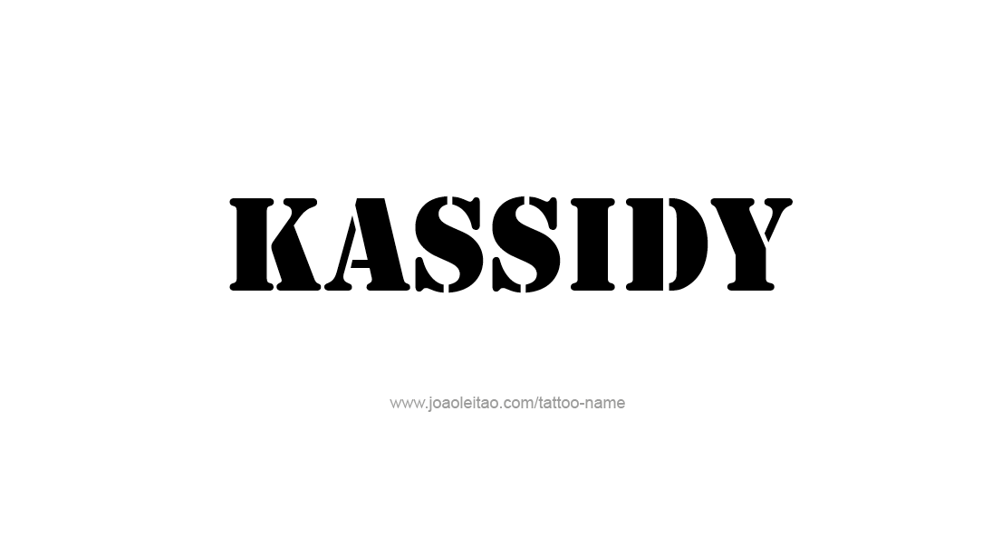 Tattoo Design Name Kassidy   