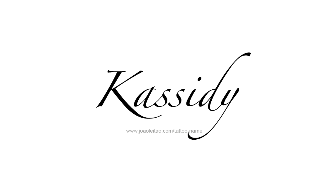 Tattoo Design Name Kassidy   