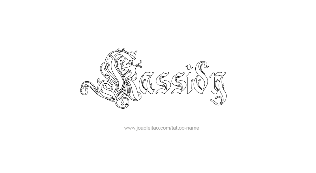 Tattoo Design Name Kassidy   