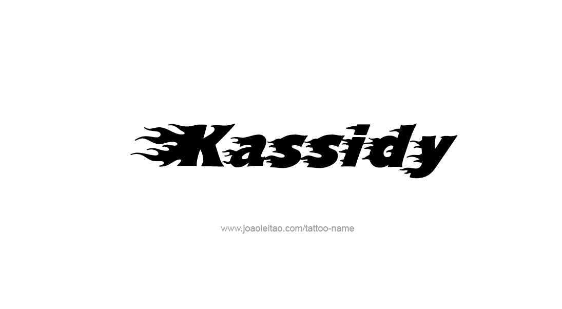 Tattoo Design Name Kassidy   