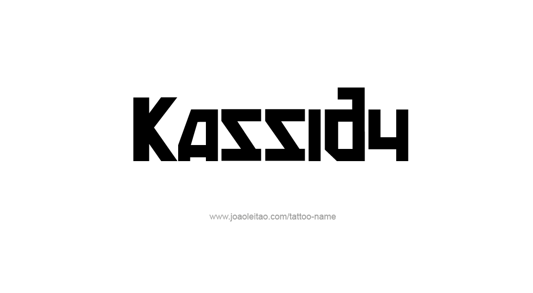 Tattoo Design Name Kassidy   