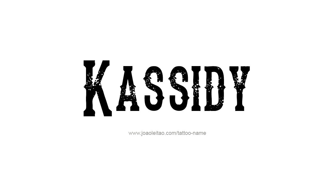 Tattoo Design Name Kassidy   