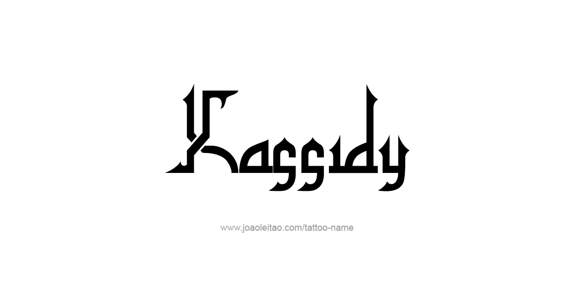 Tattoo Design Name Kassidy   