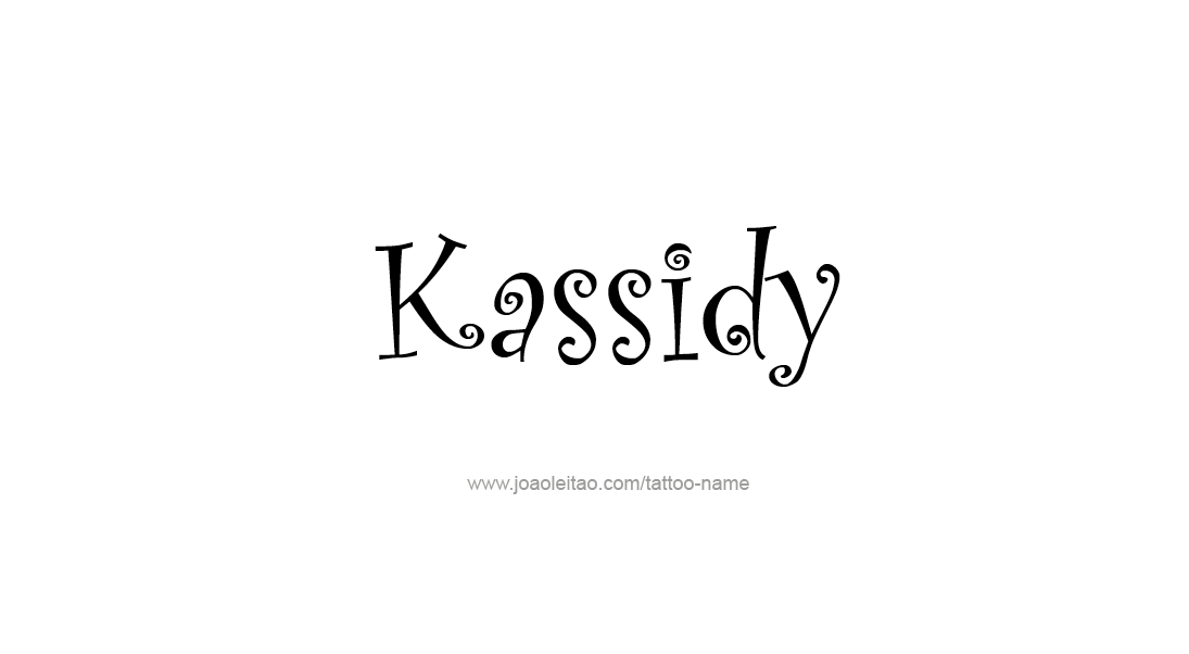 Tattoo Design Name Kassidy   