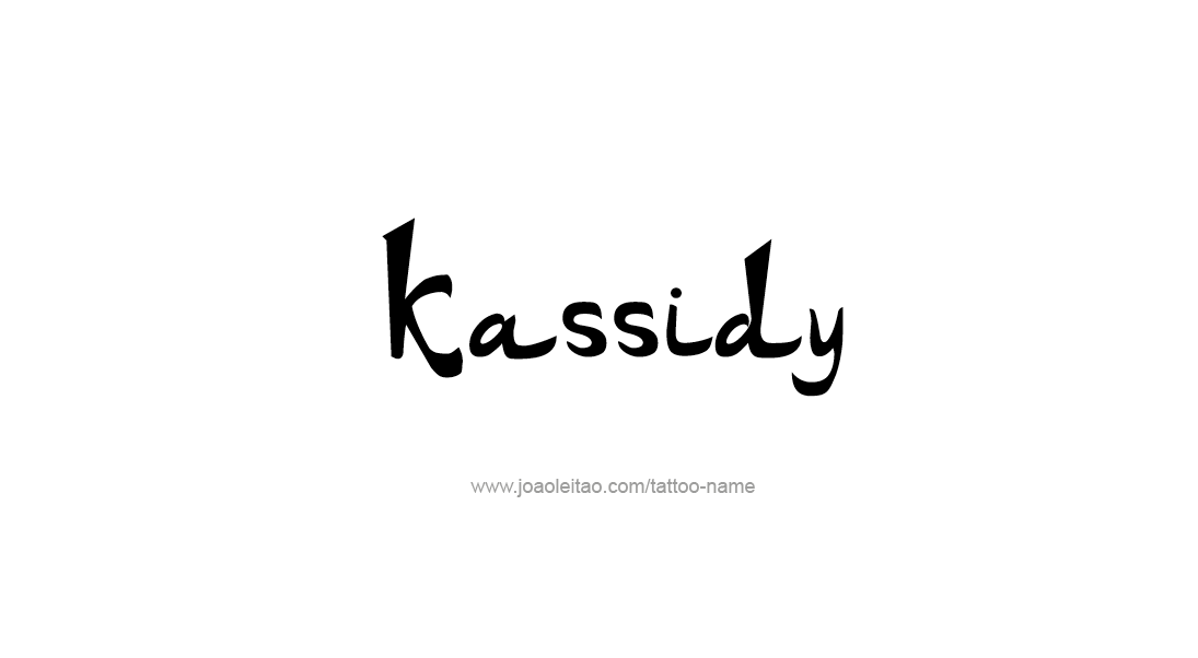 Tattoo Design Name Kassidy   