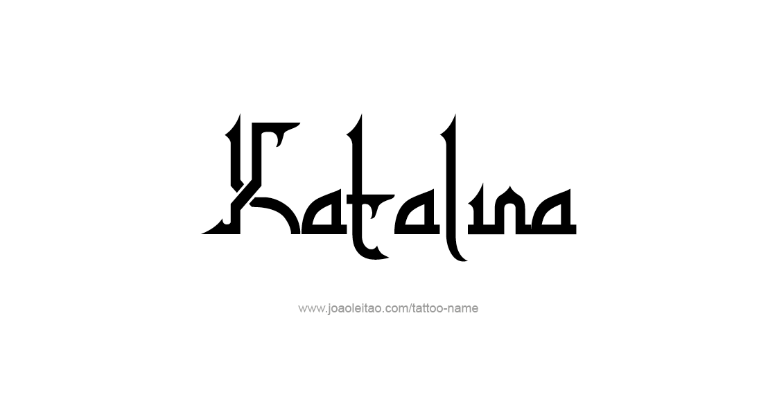 Tattoo Design Name Katalina   