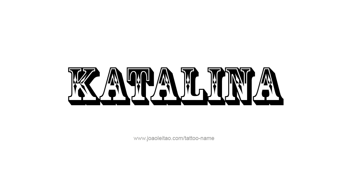 Tattoo Design Name Katalina   