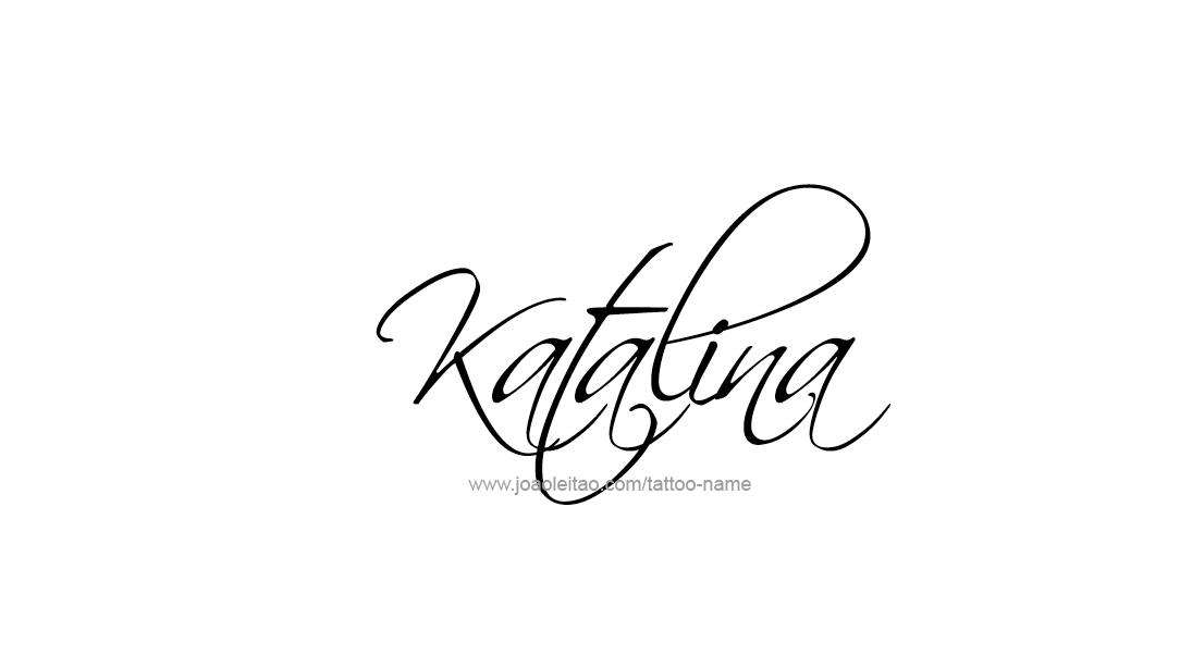 Tattoo Design Name Katalina   