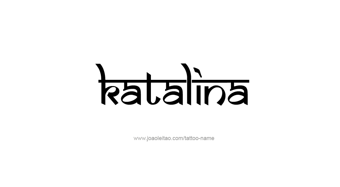 Tattoo Design Name Katalina   