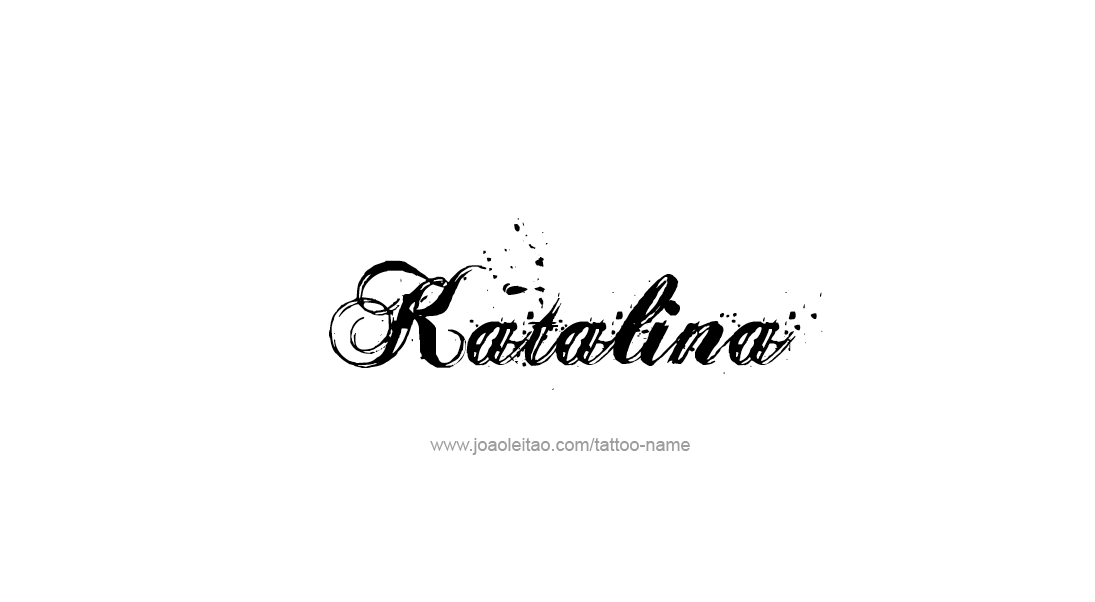 Tattoo Design Name Katalina   