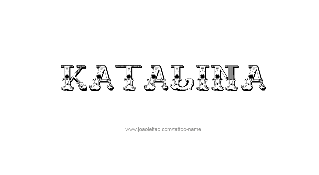 Tattoo Design Name Katalina   