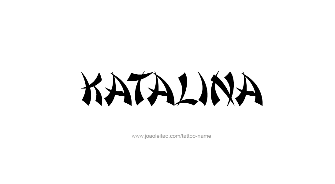 Tattoo Design Name Katalina   