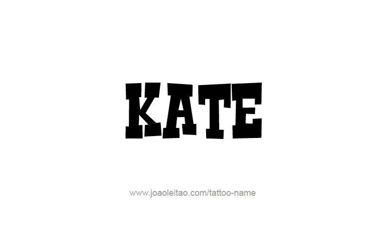 Tattoo Design Name Kate   